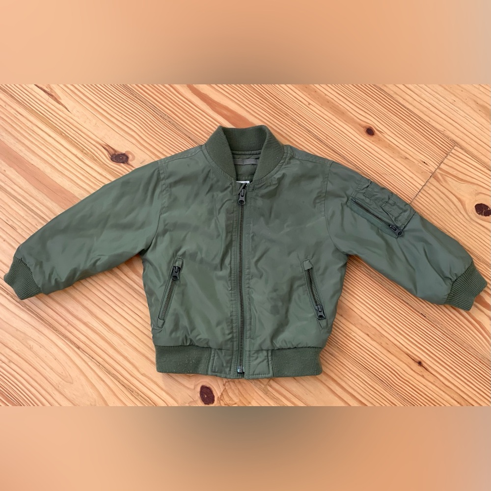 Baby GAP Olive Green Bomber Jacket